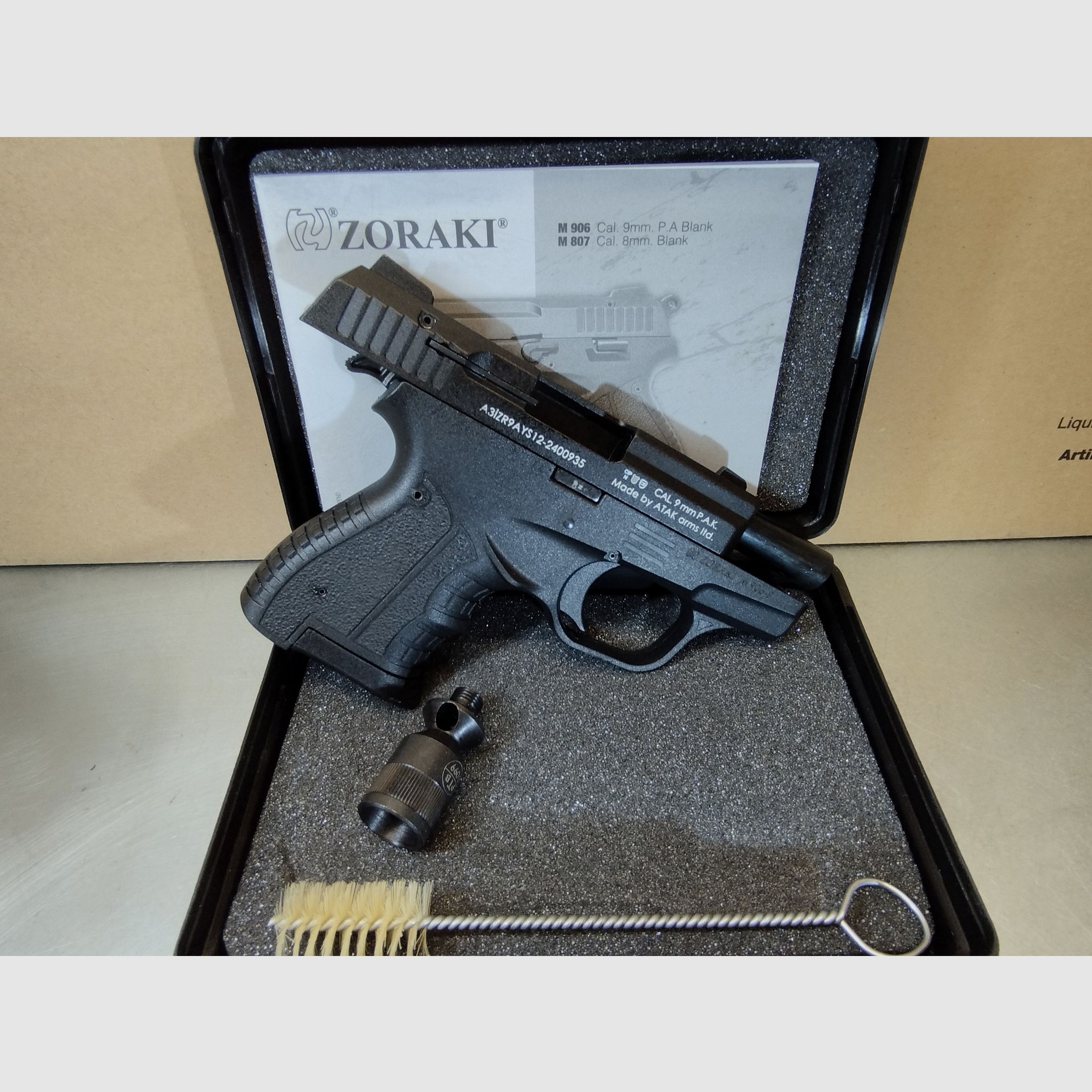 Zoraki 906 Schreckschusswaffe 9mm PAK schwarz !!Neuwaffe!! 