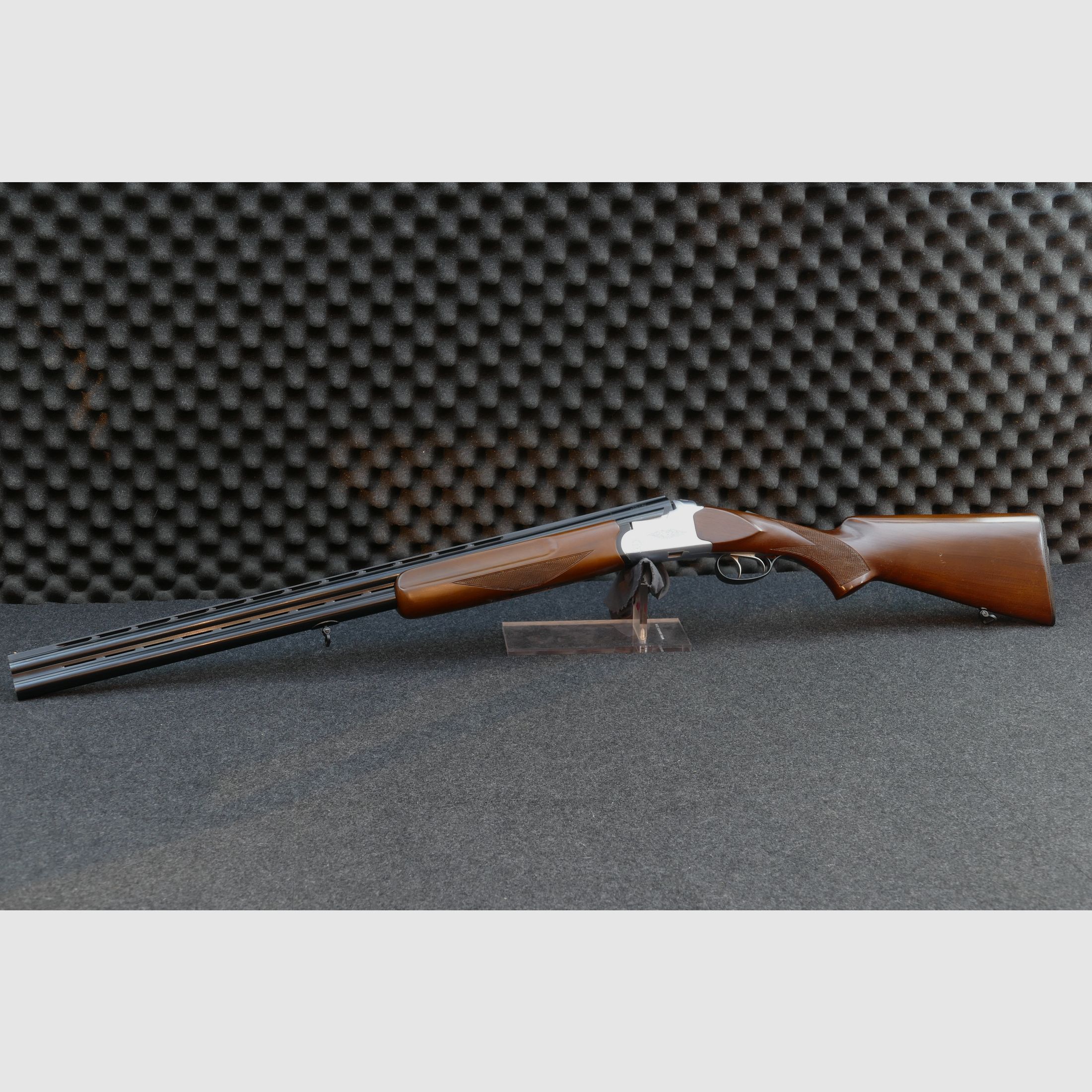 Luger – Bockdoppelflinte, Kal. 12/70, Stahlschrot bis 3,25mm