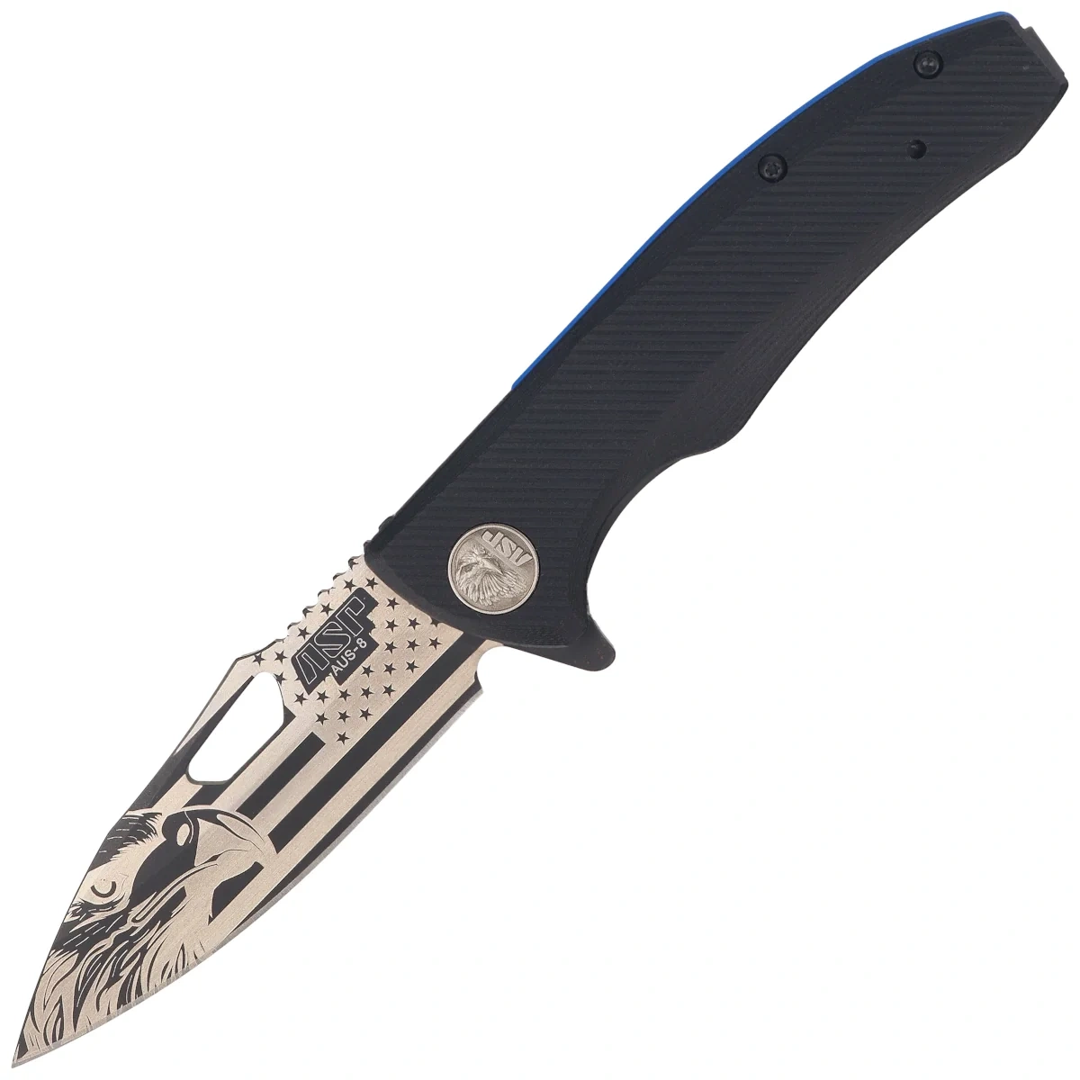 ASP Police Duty Klappmesser ''Bird's the Word'' Black G10, Black PVD AUS-8 (55738)