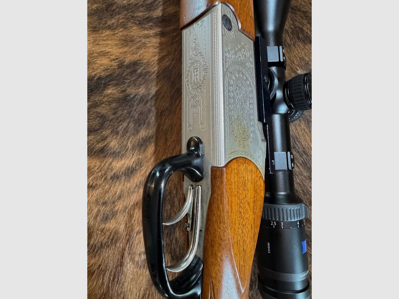 Blaser – Bockbüchsflinte BBF ES70 Kaliber 7x57R + 12/70 mit Zieloptik Zeiss