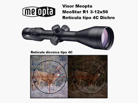 Meopta – Visor Meostar R1 – 3-12×56 – RD 4C Dichro