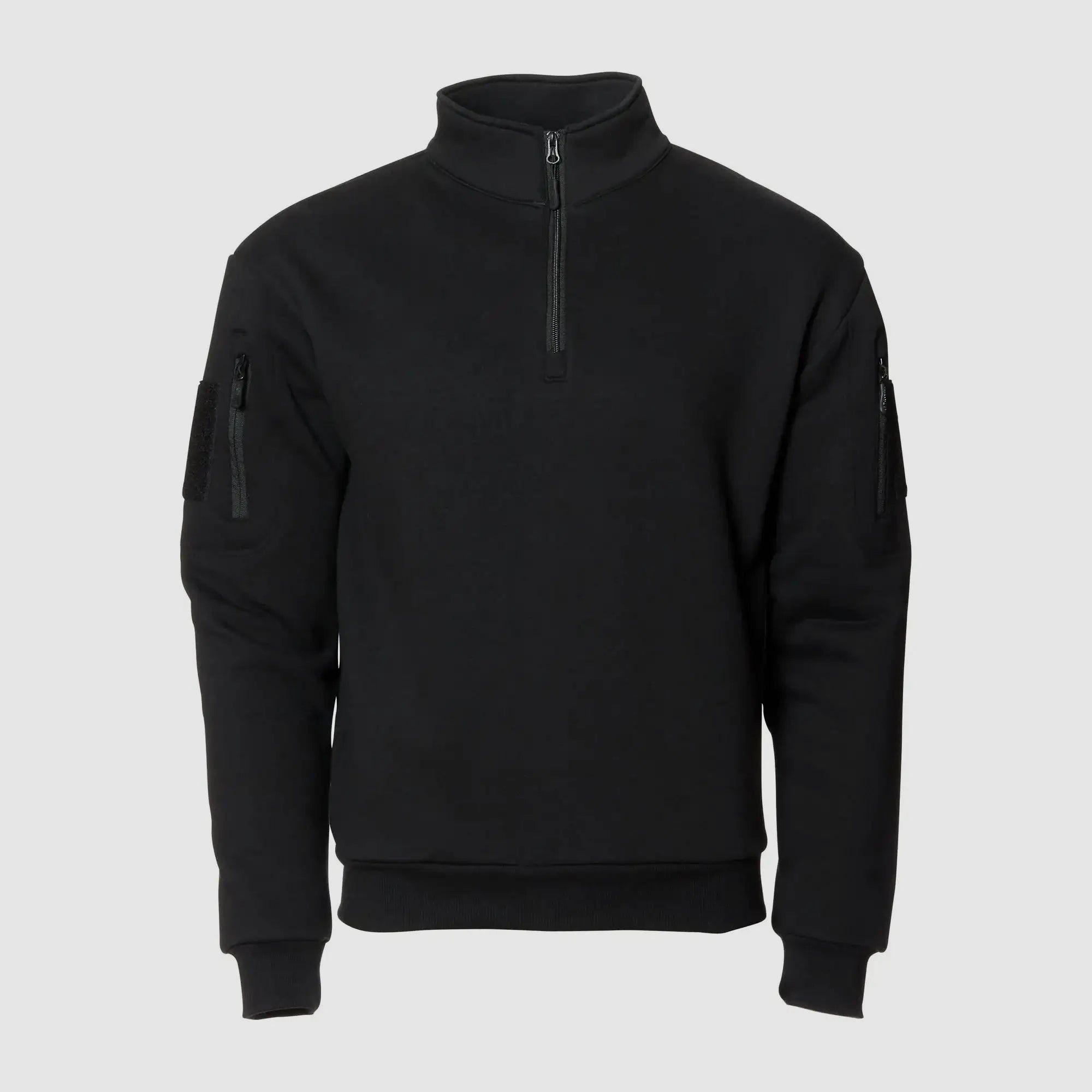 Sudadera táctica Mil-Tec con cremallera - Negra / S Hombre