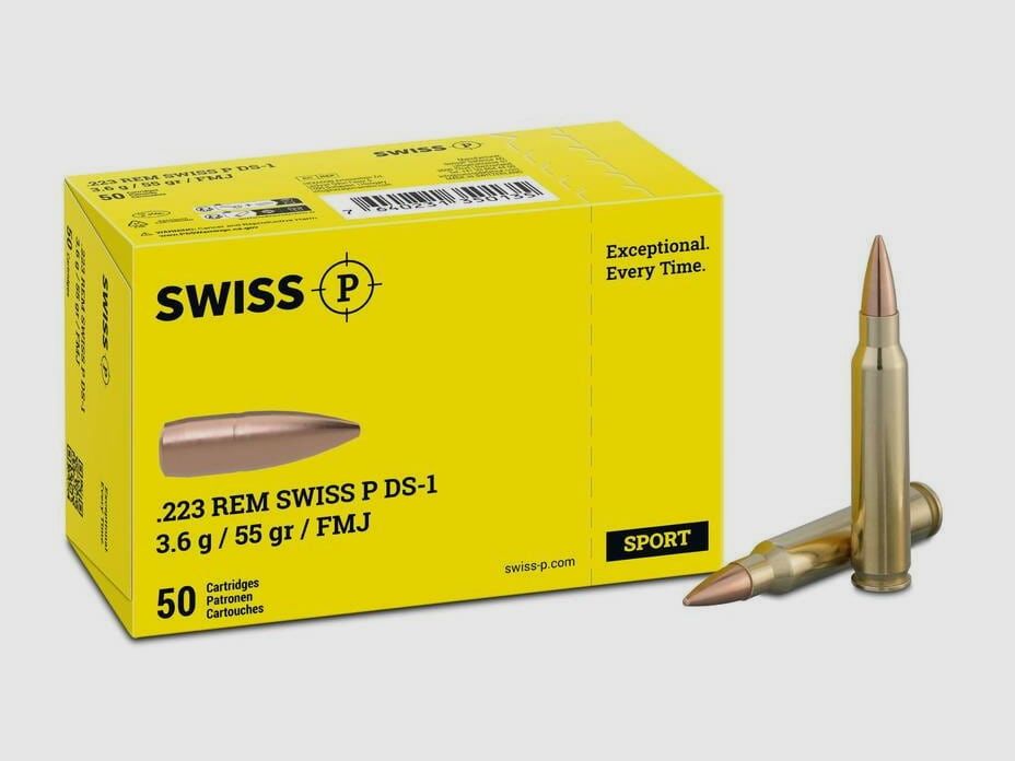 Swiss P .223 Rem. Palla Intera DS-1 55 gr. - 50 pz.