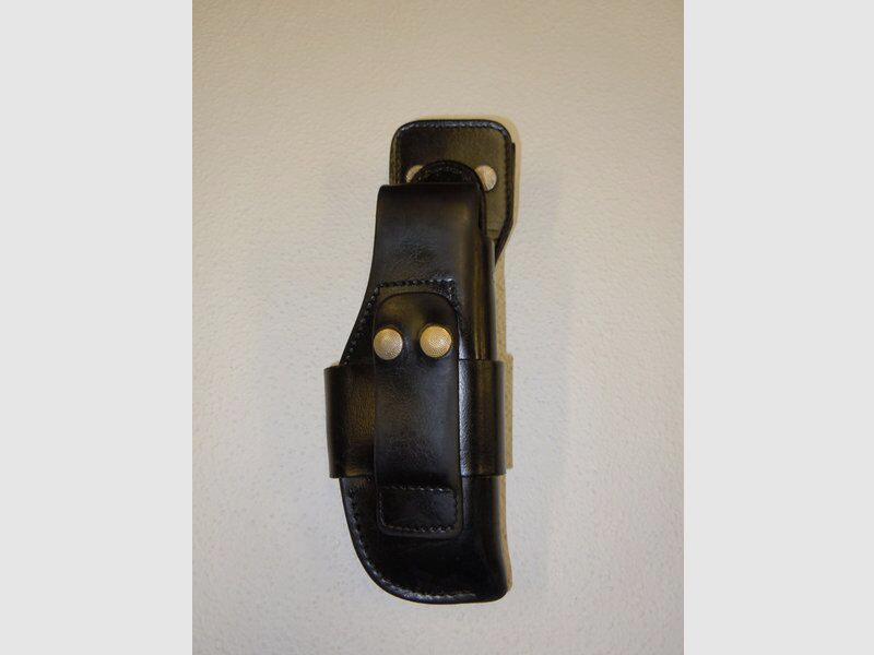 Holster en cuir DBGM Inscrit Ceinture - Holster noir pour pistolet SIG SAUER P6 et P225