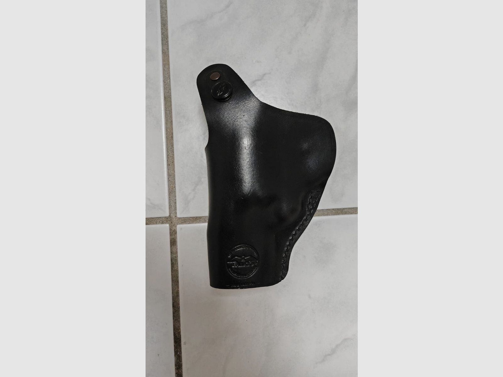 Holster in pelle Falco IWB / OWB di alta qualità per revolver da 2,5 " pollici nero | Come nuovo
