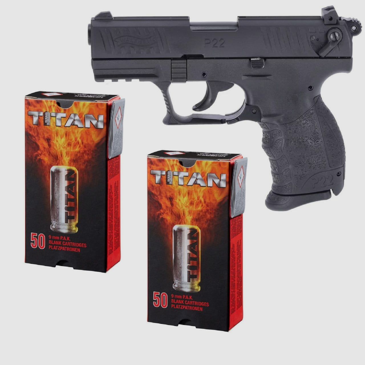 Feuerwerk Bundle Walther P22Q Schreckschuss