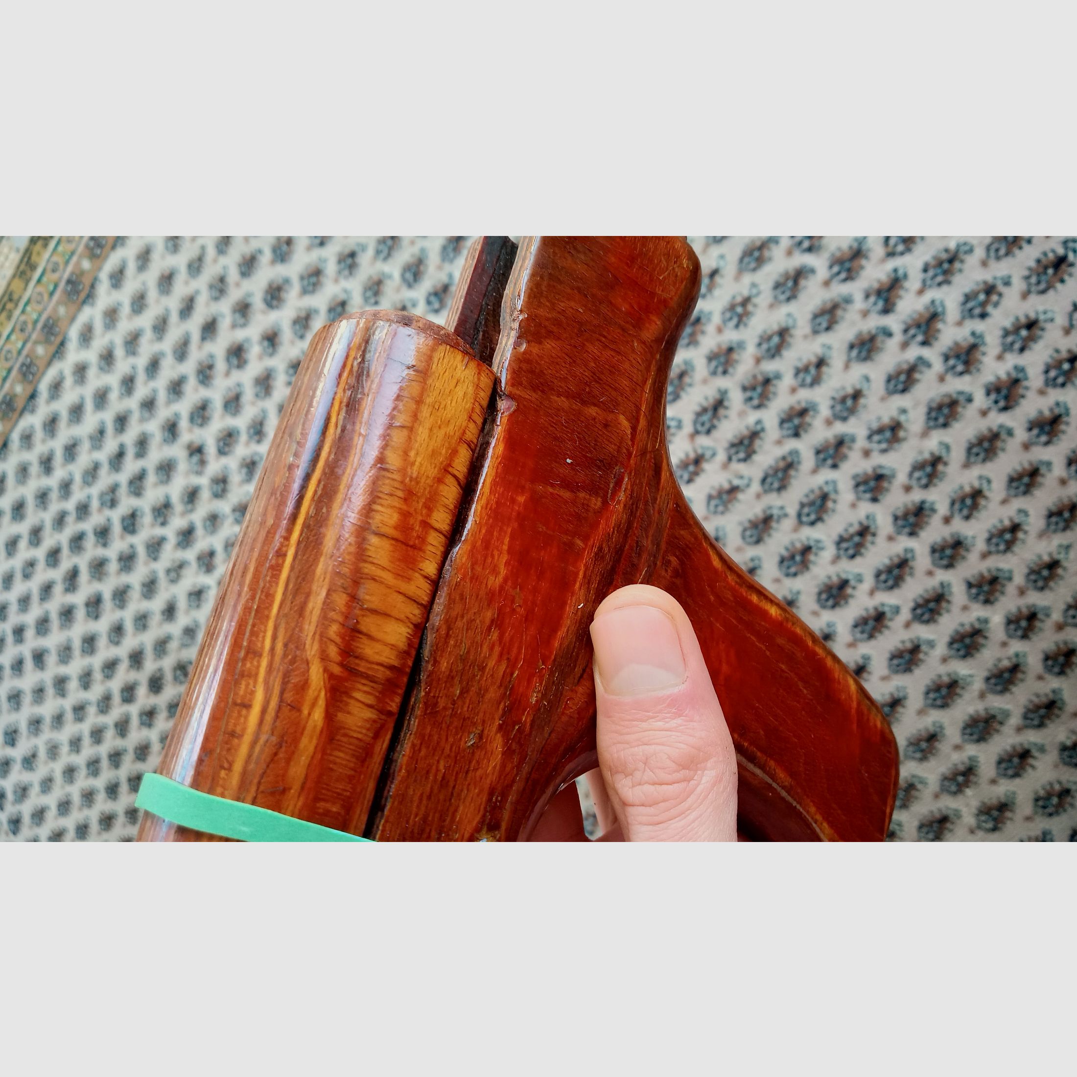 Original Rumänischer AK Handschutz s.g. Esel-Pimmel (Uluc) Schichtholz Romy Donkey Dong für PM md.63 md.90 AIMR AIMS // AKM Vordergriff ideal für Cugir WASR