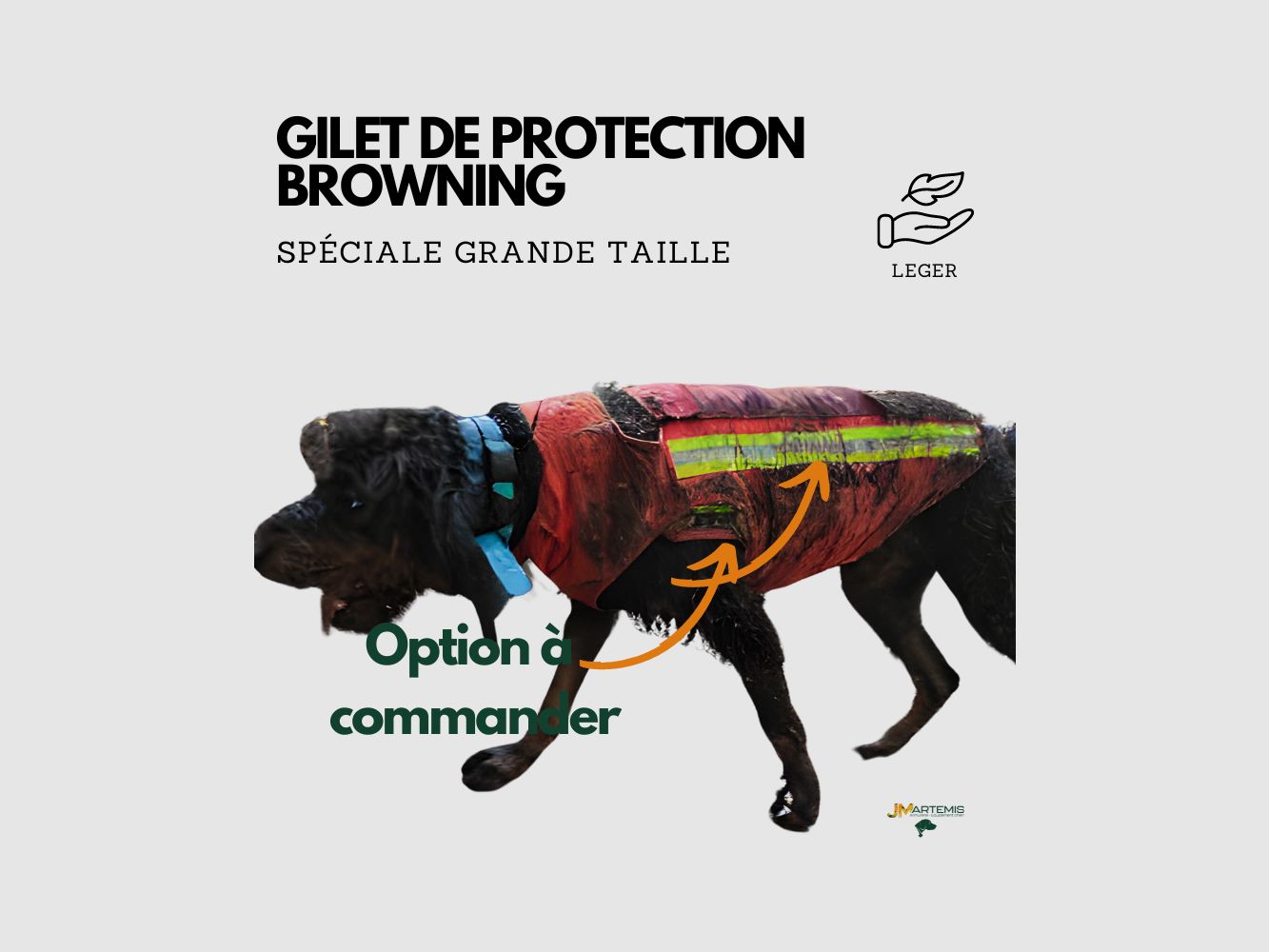 GILET DE PROTECTION POUR CHIEN GRANDE TAILLE, image 2 sur 5