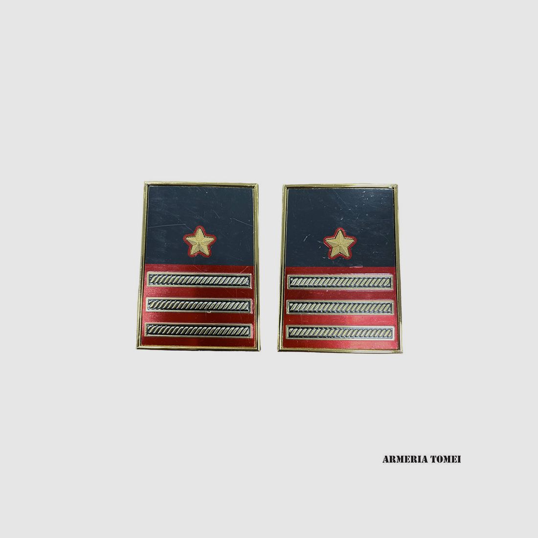 GUARDIA DI FINANZA – PAIR OF METAL RANKS LIEUTENANT