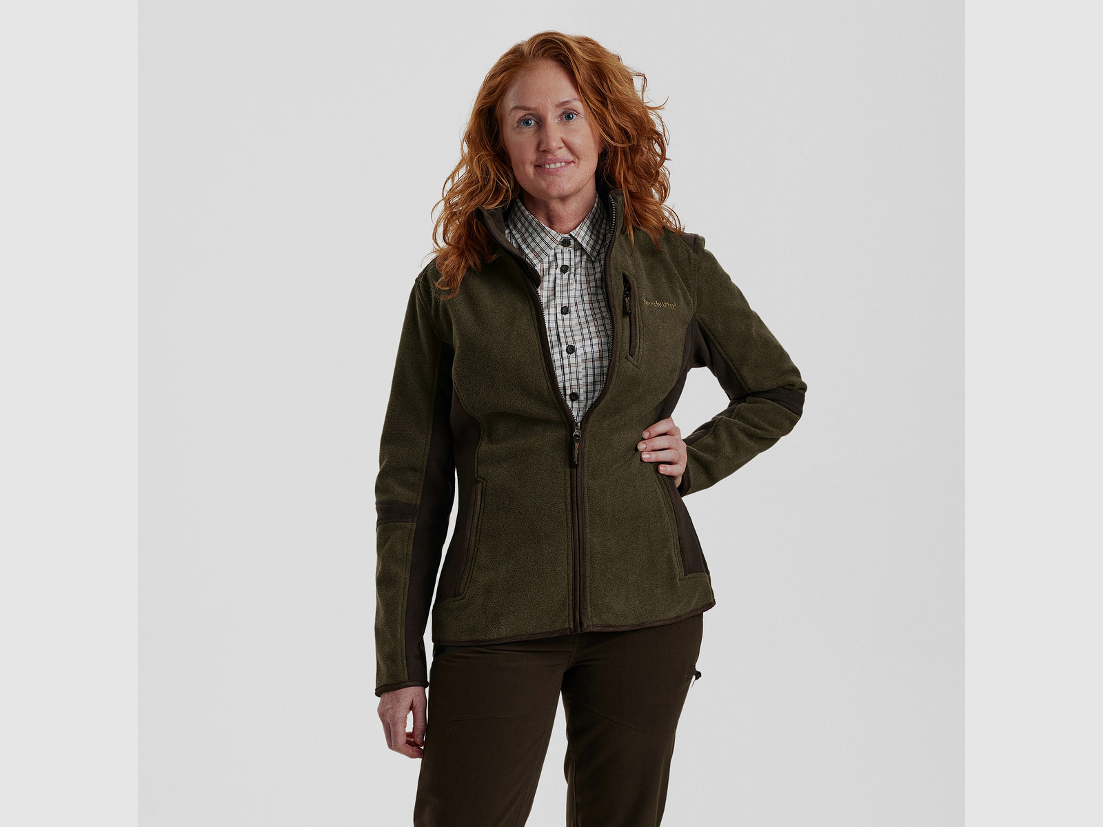 Deerhunter Lady Pam Bonded Fleece Jacket Graphite Green 38