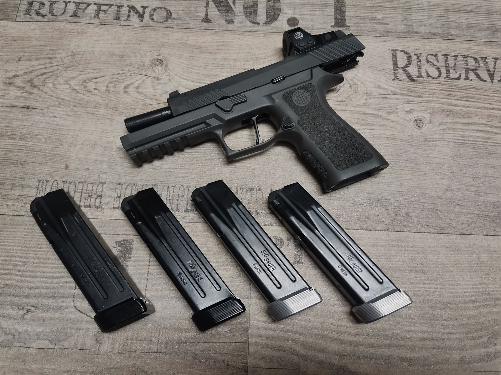 Sig Sauer P320 RX Full Size 9mm Luger halbautomatische Pistole IPSC Tungsten Grip Apex Trigger