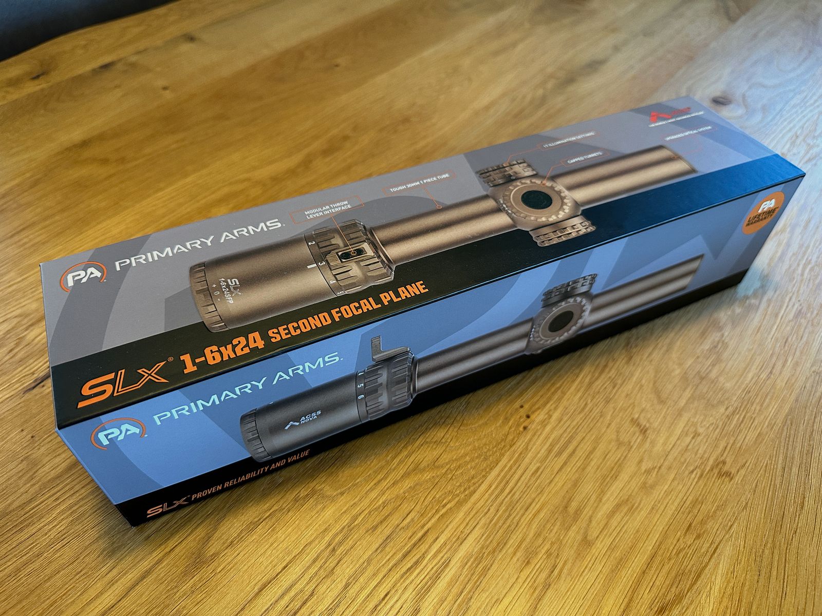 Primary Arms SLx 1-6x24 SFP Gen IV NOVA FDE