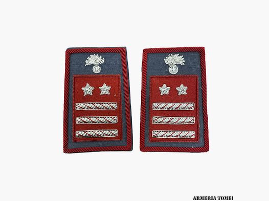 CARABINIERI – PAIR OF TUBULAR LIEUTENANT SPECIAL QUALIFICATION EMBROIDERED IN CANOTTIGLIA