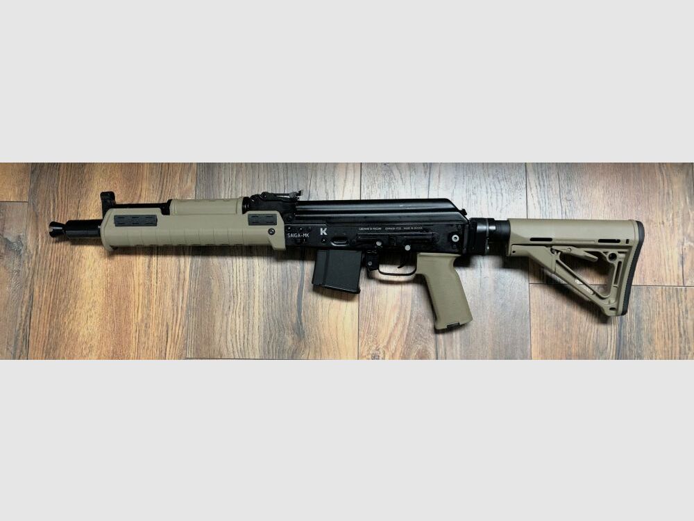 sportlich zugelassen - Saiga MKK 102 Sport - halbautom. Büchse .223Rem Izhmash - mit Schubschaft sportlich zugelassen! - 34,1 cm Lauf - zivile Version - System AK74 AK47 AK-102 - kurze Version der AK-101