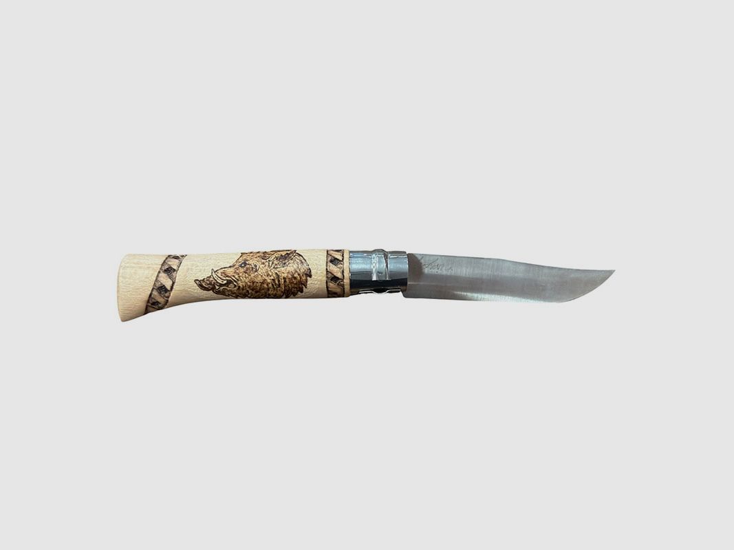 KNIFE – OPINEL – N.10 INOX HANDMADE | WILD BOAR, image 2 of 2