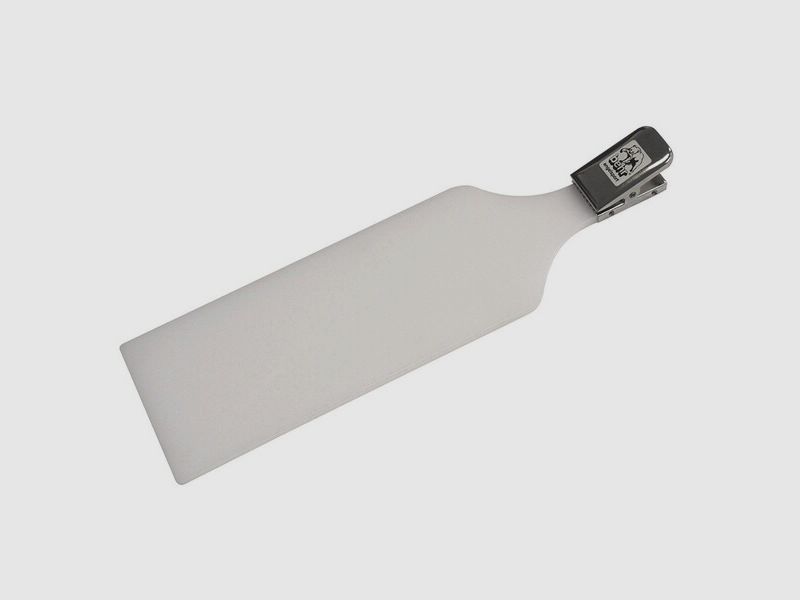 Fisch - Filetierbrett - 61 x 18 cm - mit extra starker Klemmfeder - Weiß