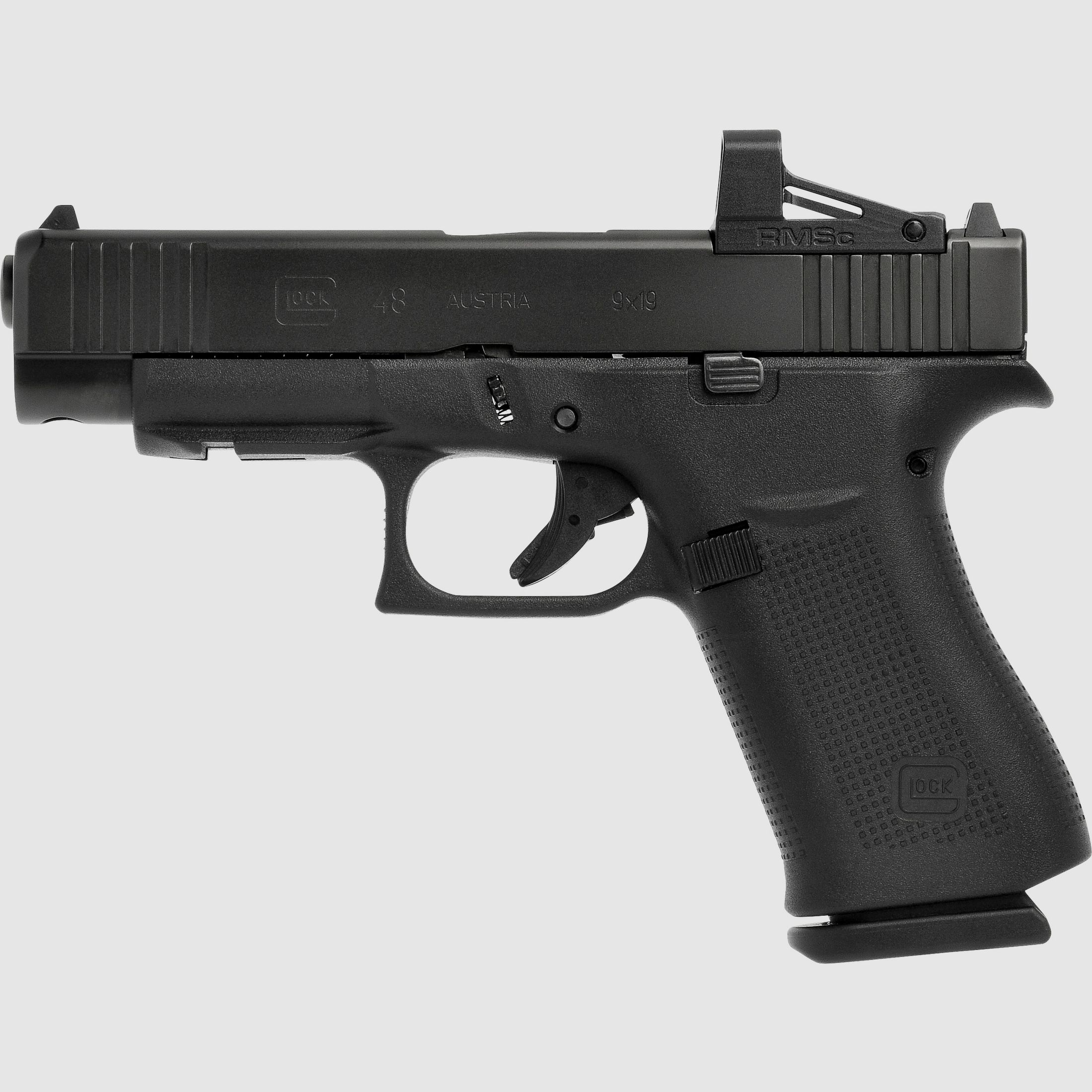 Glock pistola combo G48 MOS Shield RMSc 9 mm Luger, compatto slimline
