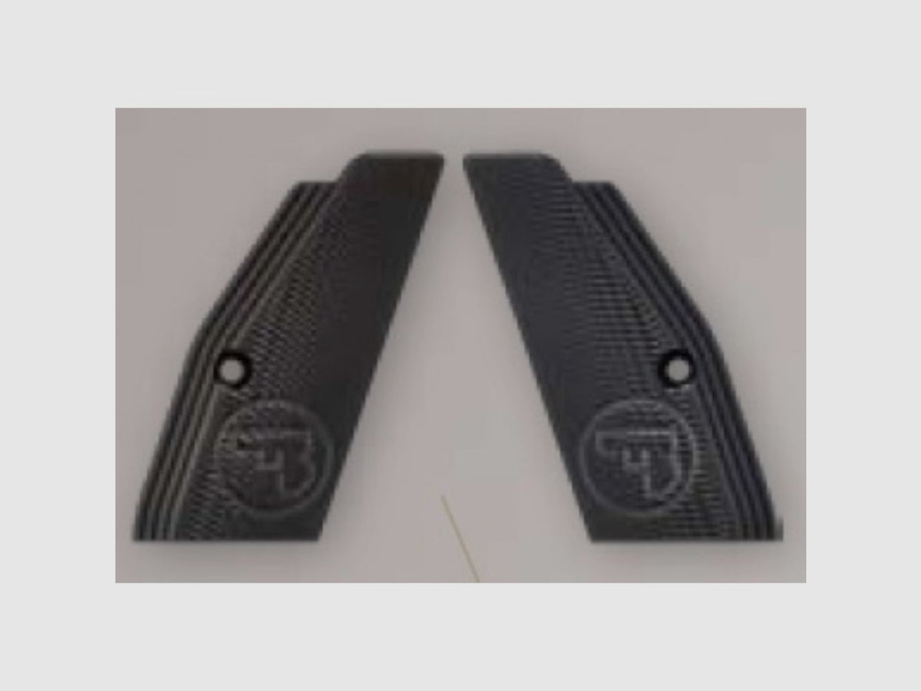 Griffschale CZ TS & SP-01 Aluminium schwarz 1 Paar kurz