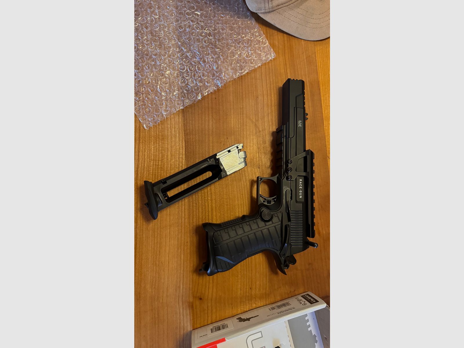 Umarex Ux Racegun BB Airgun Pistole + Red Dot & Fibre Optics + ca 1000 4.5mm BB