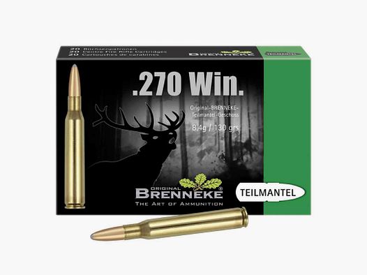 Brenneke .270 Win. 130GR TM 20 cartouches