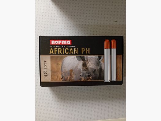 .458 Lott African PH ammunition