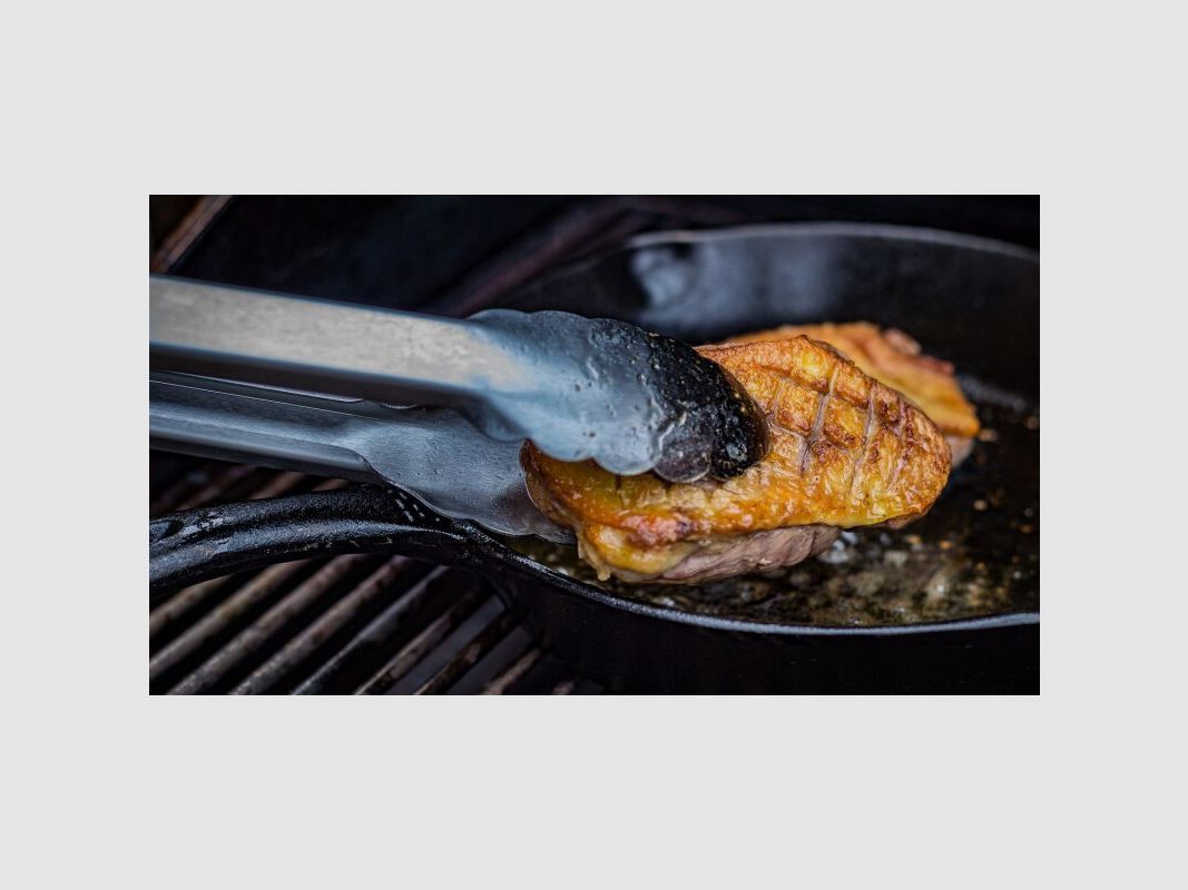 Grillfürst Edelstahl Grillzange 54 cm