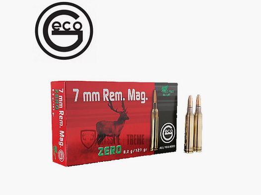 20 cartucce GECO cal. 7mm REM 127gr ZERO