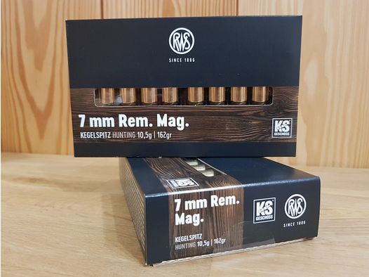 RWS MUNITION KAL. 7MM REM. MAG. KS 162 GR.
