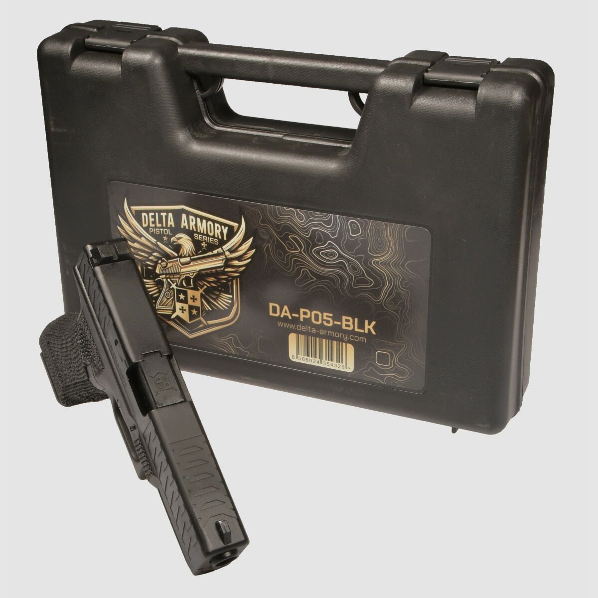 P05 GBB Airsoft Pistole in Schwarz | Delta Armory