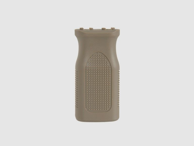 Frontgrip voor Airsoft verticaal in Dark Earth middelgrote versie, M-Lok