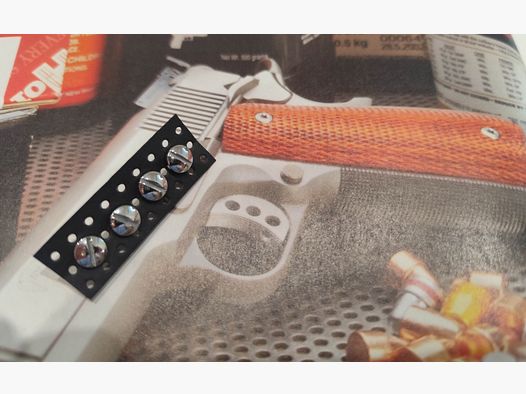 ❗1911 Griffschrauben, Edelstahl sind glänzend (poliert).