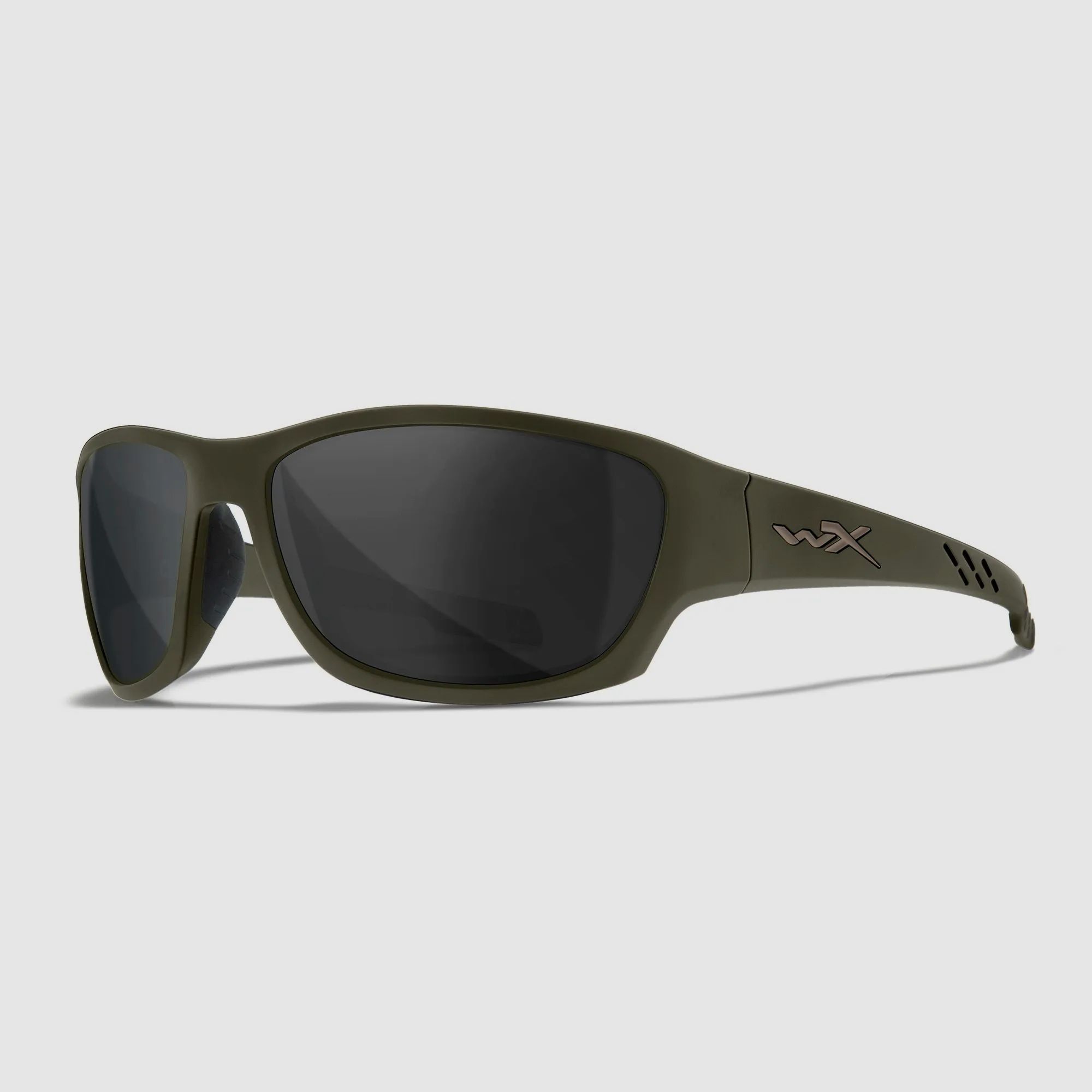 Lunettes WX CLIMB, verres : gris, couleur de la monture : vert armée mat