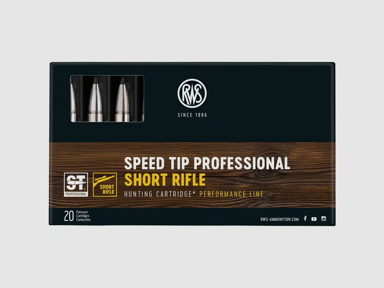 RWS .308 Win. Speed Tip Professional Short Rifle 10.7g 165gr