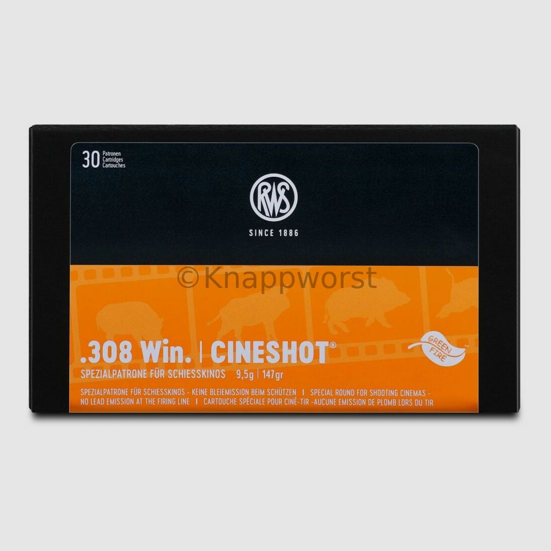 RWS Cineshot .308 Win. SG 9.5g 30-pack lead-containing