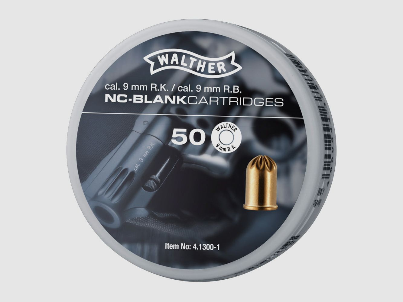 Walther blank cartridges caliber 9 mm R.K. - 50 rounds