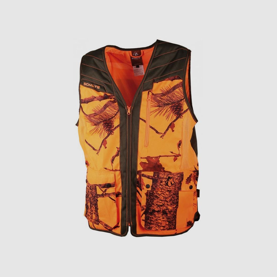 Gilet Classy orange camo Größe L