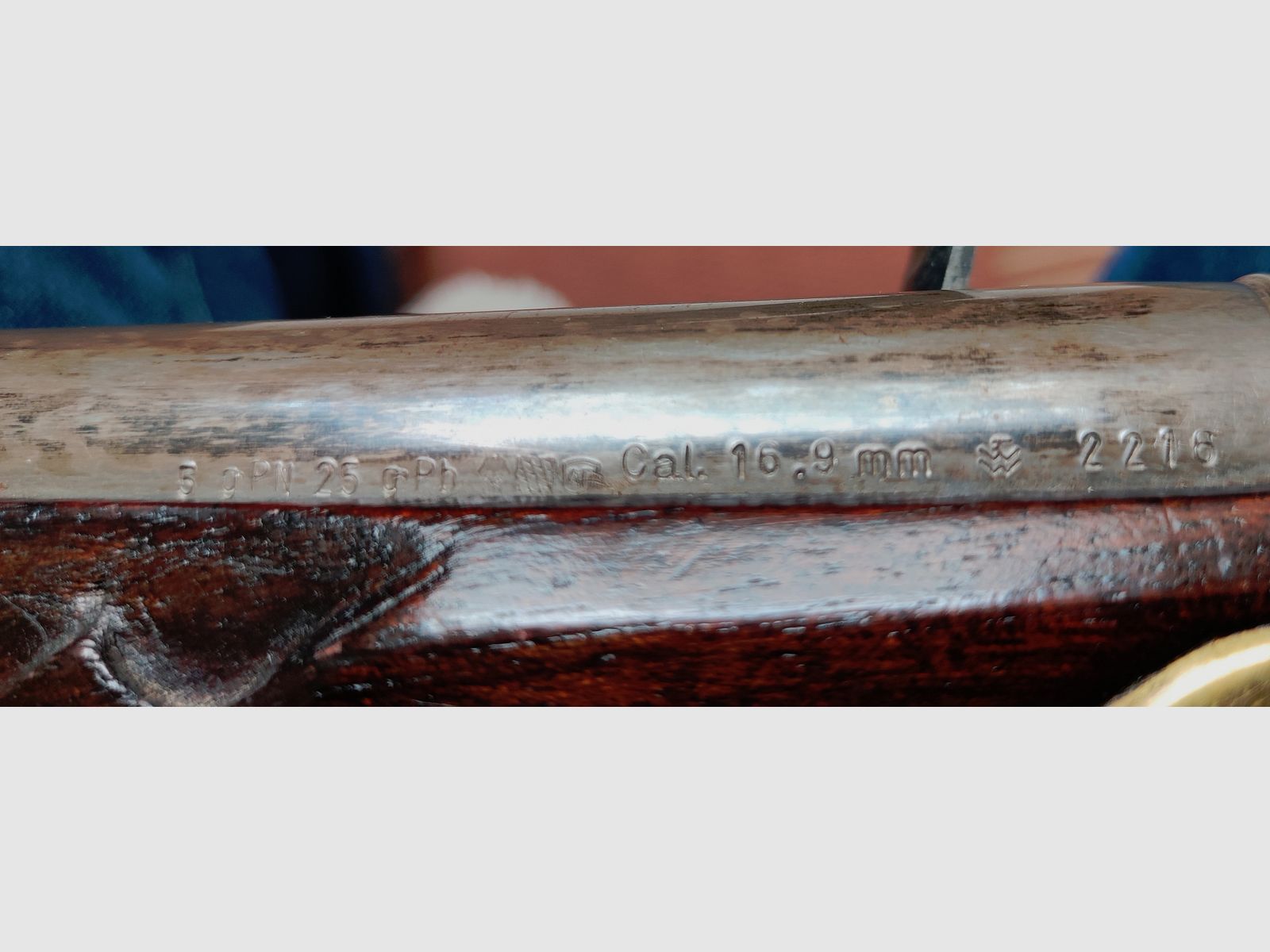 Preußische Reiterpistole 1731 (beschossen), Indien