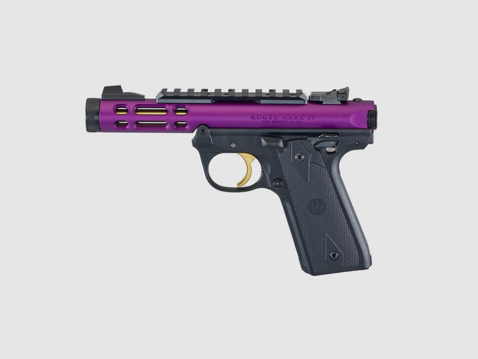 Pistolet RUGER Mark IV 22/45 Lite Purple/Gold .22LR