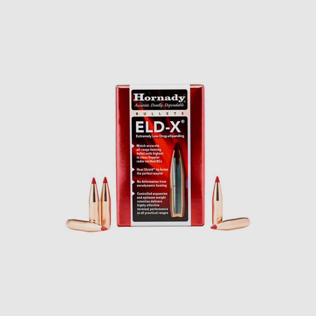 WIEDERLADUNGSGESCHOSSE – HORNADY ELD-X 7mm .284 162 gr ELD-X® (100 ST)