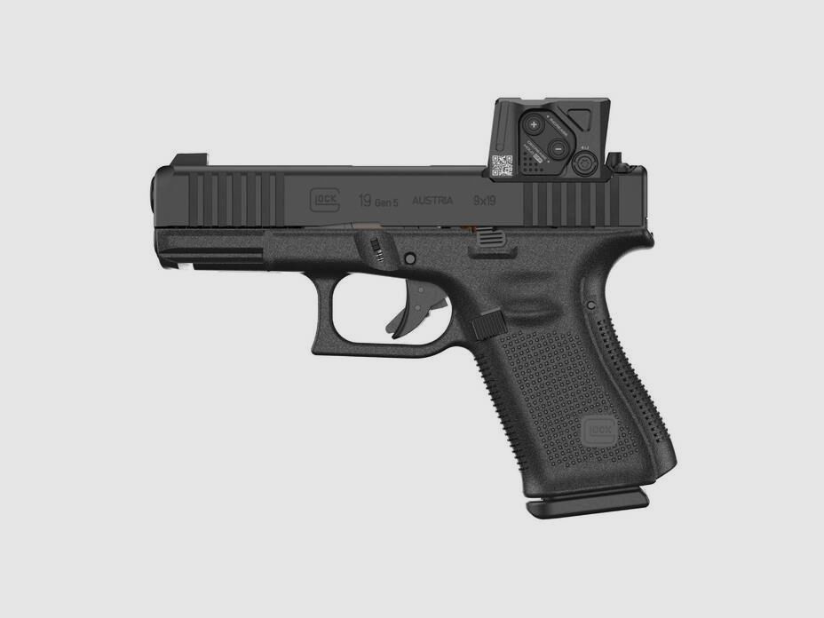 Glock Pistole Combo G19 Gen5 A-CUT Aimpoint COA 9 mm Luger, Compact