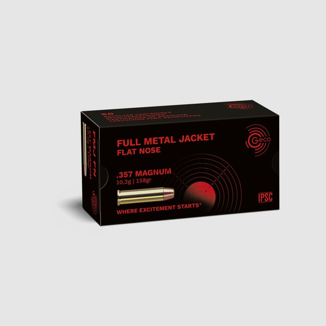 Geco GECO .357 Mag VM Płaska Głowa - FMC-FP. 10,2g.