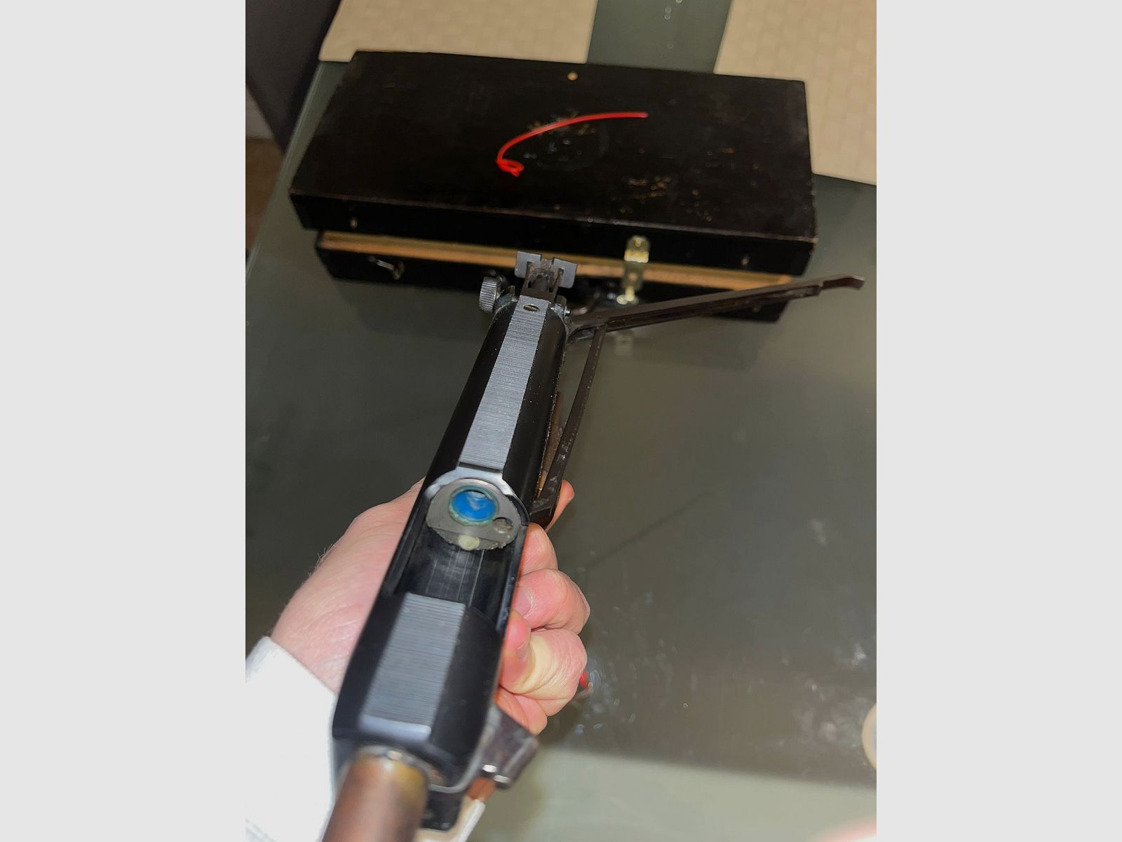 Feinwerkbau Mod. 65 4,5/.177, Federdruck / Seitenspanner