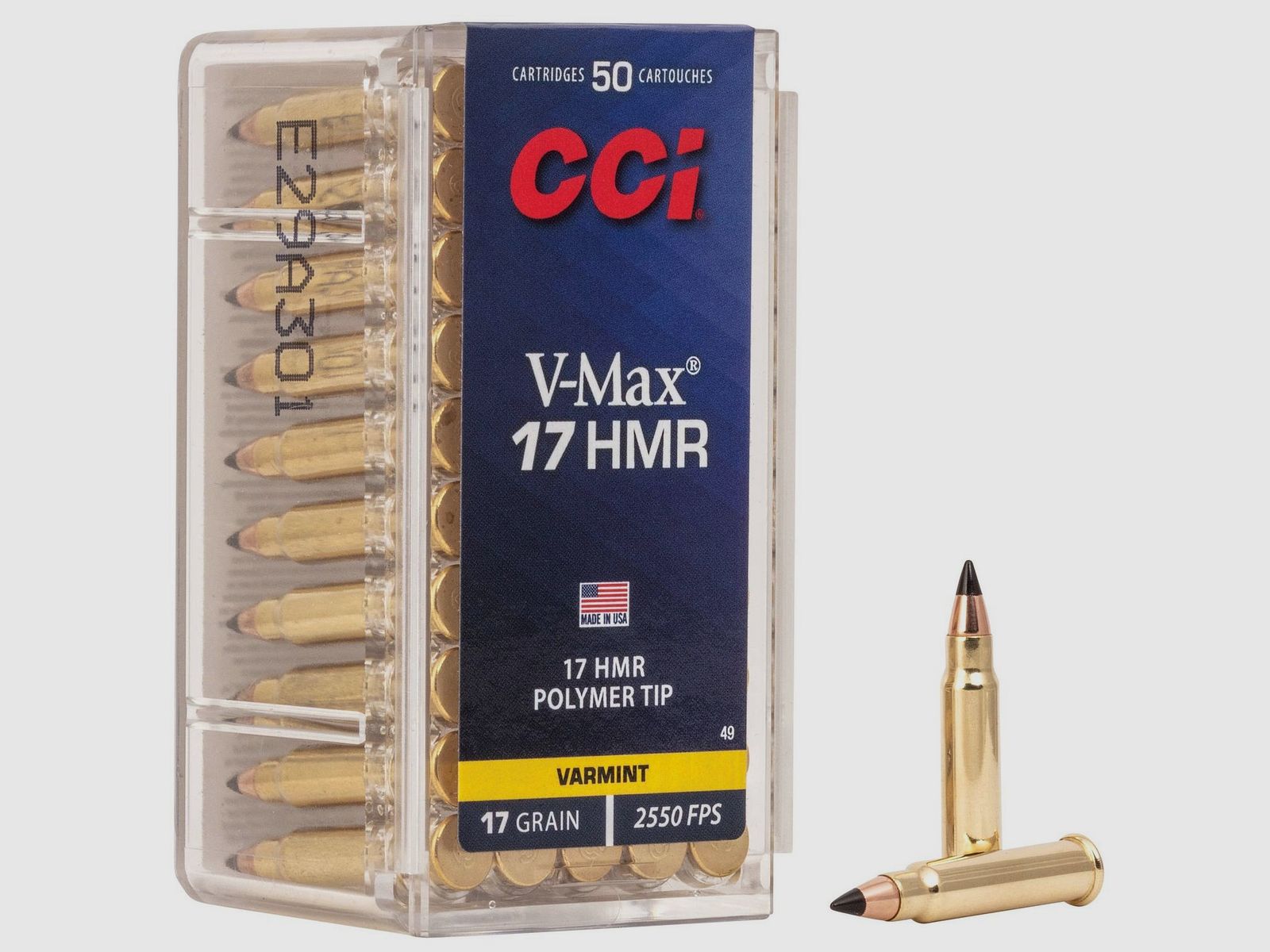 CCI V-Max .17 HMR - 17gr - 50 piezas