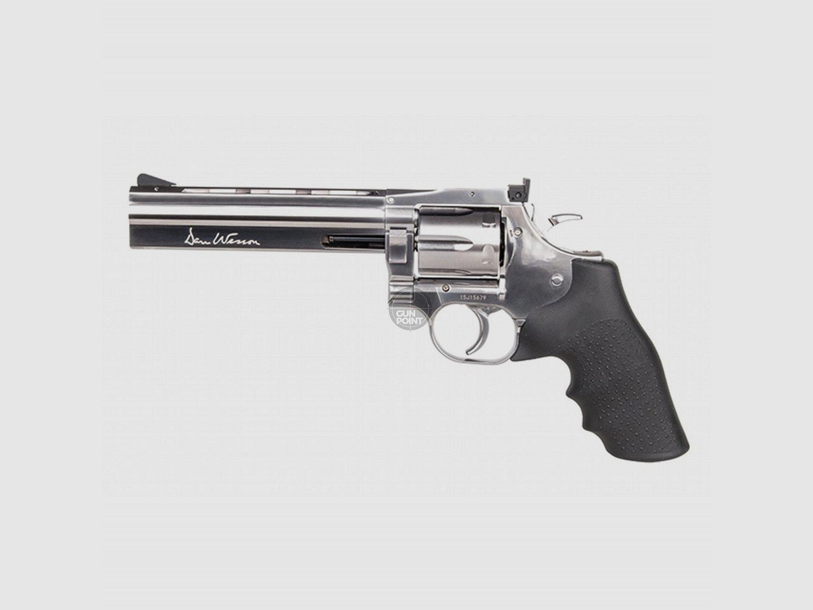 Pistola ad aria compressa - Dan Wesson 715 6" Sistema Co2 NBB Argento - Cal. 4,5 mm