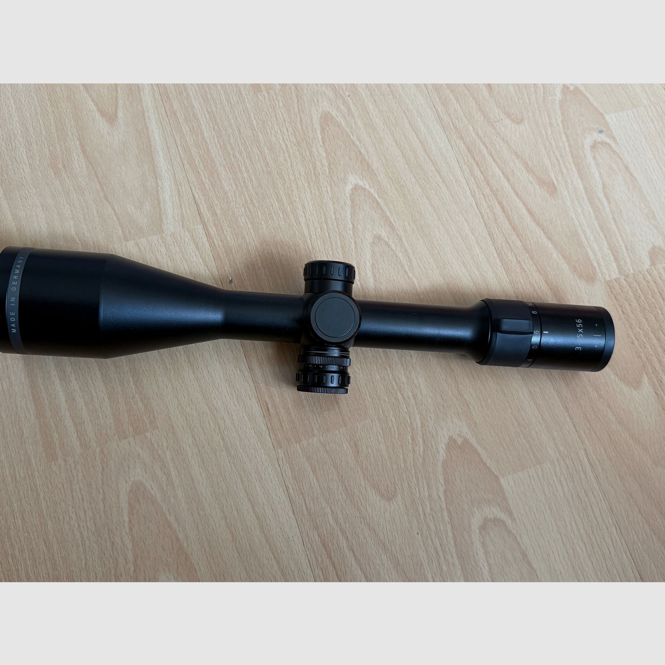 MINOX, ZE 5i, 3-15x56, telescopio, reticolo illuminato, ottica da caccia, vetro da caccia, Made in Germany, obiettivo da 56 mm, appostamento