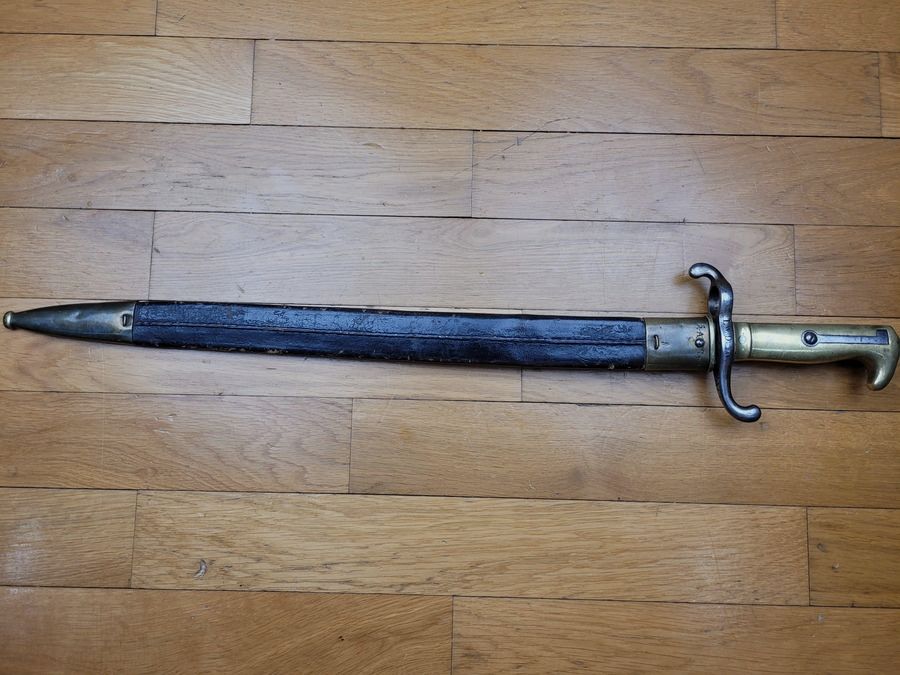 Baïonnette de Fusiller 1860 – Infanterie Marine Prusse – au numéro – W68 “Clauberg + Chevalier” – TBE, image 17 sur 17