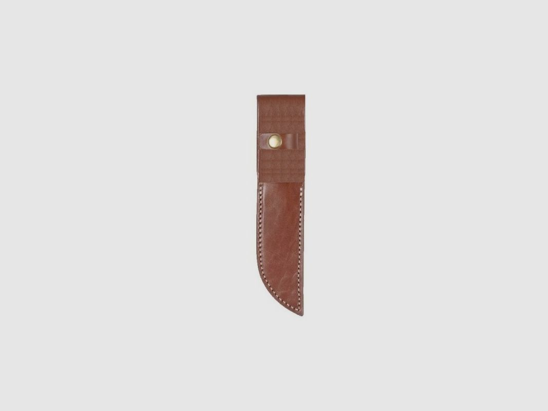 Knife sheath leather brown 15.2cm