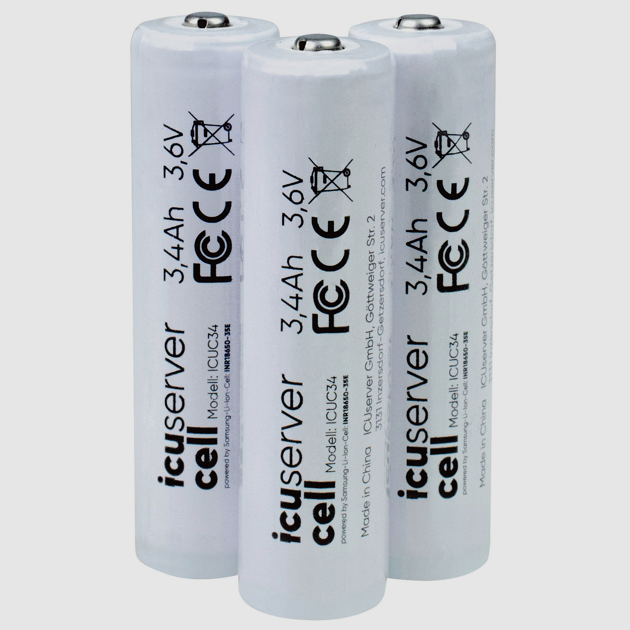 ICU 18650-Akkus im 3er-Set