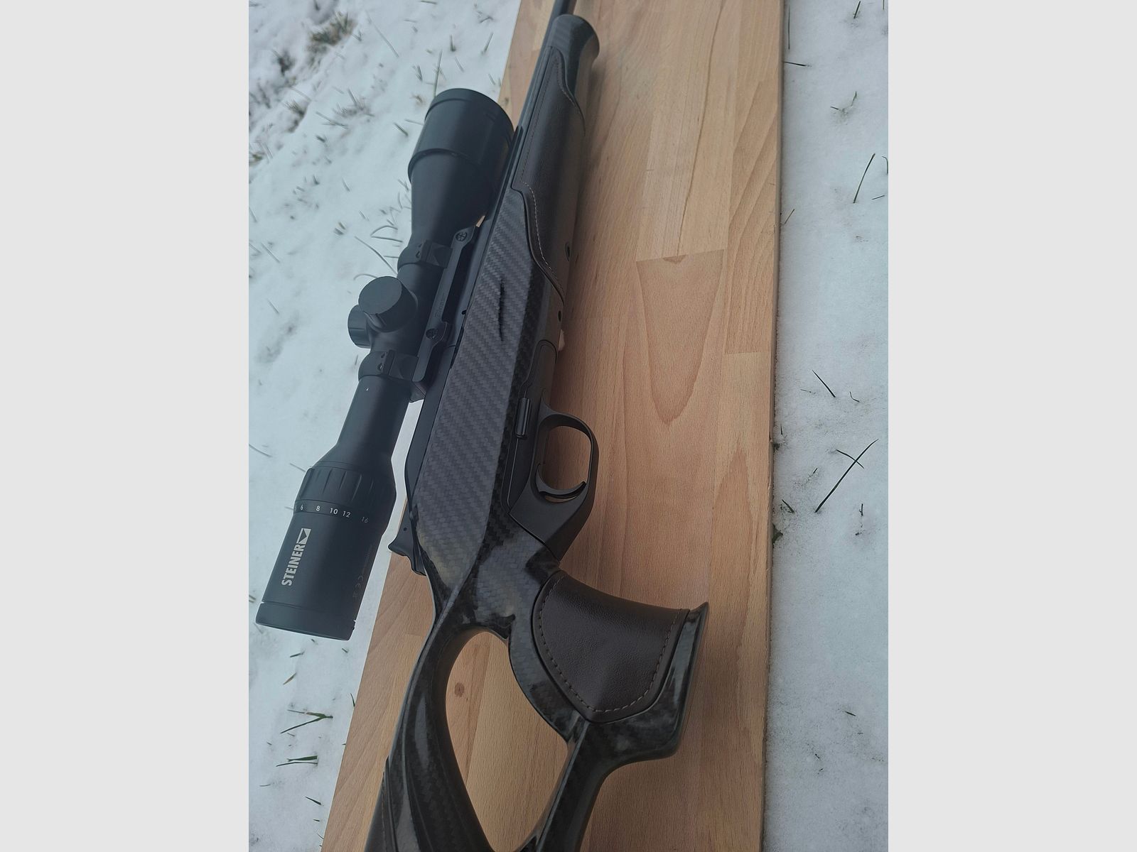 Blaser R8 Carbon Success Schaft LINKS mit Ledereinlagen, Top Zustand