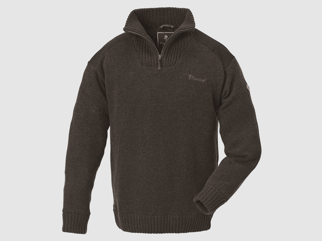 Pinewood Hurricane Sweater Bruin Melange